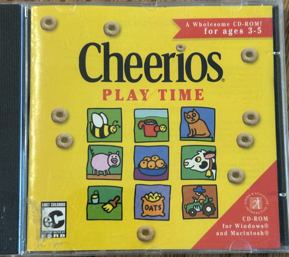 2001 CHEERIOS PLAY TIME CD Preschool Ages 3-5   Vintage VTG