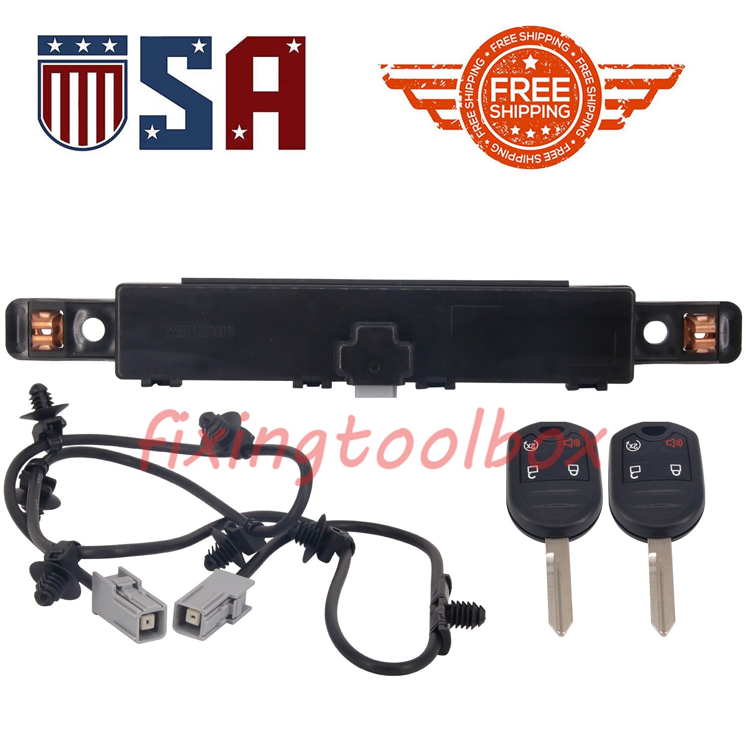 BC3Z-19G364-A Remote Car Start Kit w/ 2 Keys Fits Ford F150 11-14 F250 F350 F450