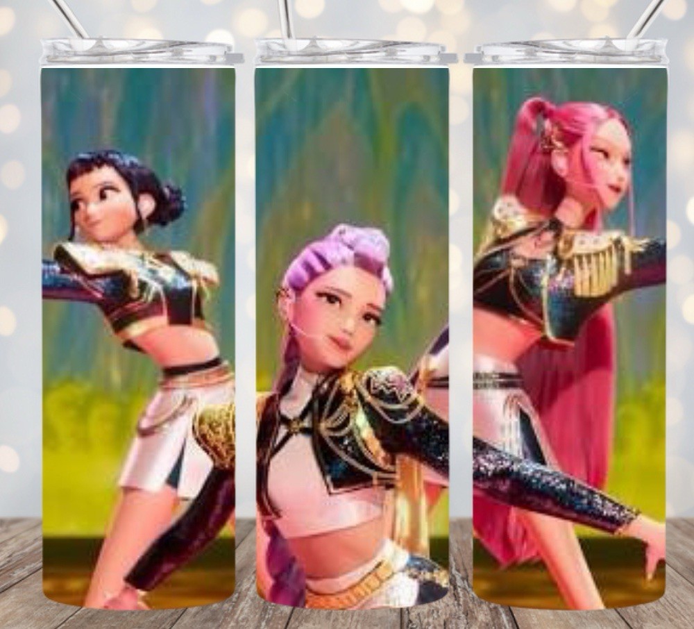 K POP DEMON HUNTERS 20oz Stainless Steel TUMBLER DESIGNS Pick 1 of 3