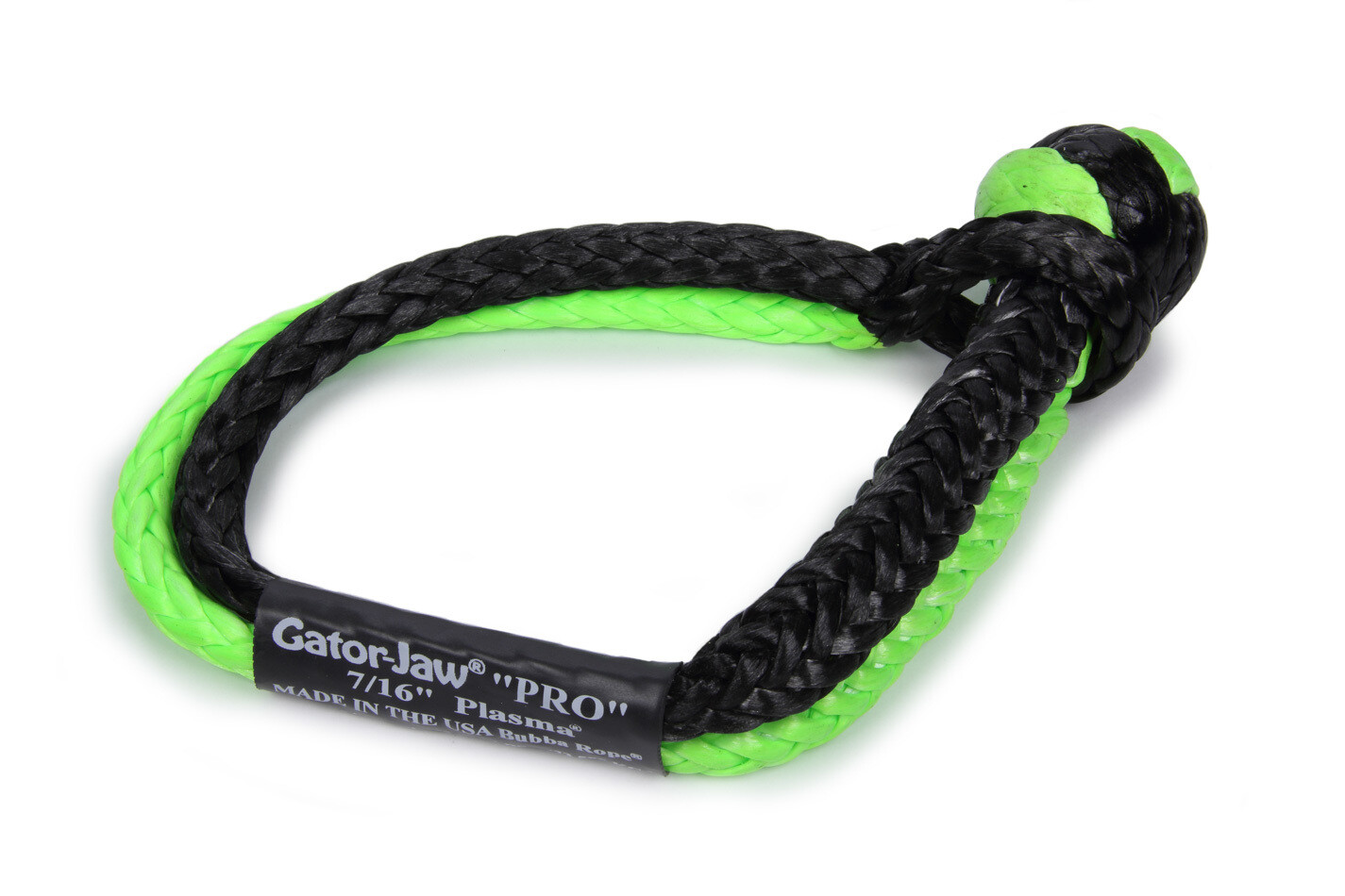 Bubba Rope 176745Progb 7/16In Gator Jaw Soft Shackle Green/Black