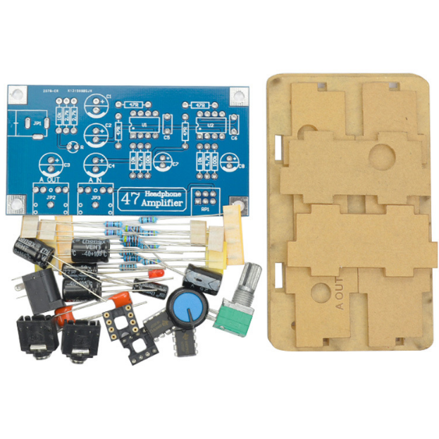Headphone Amplifier Board Kits DIY Amplifier Module with Case for 47 Accessories