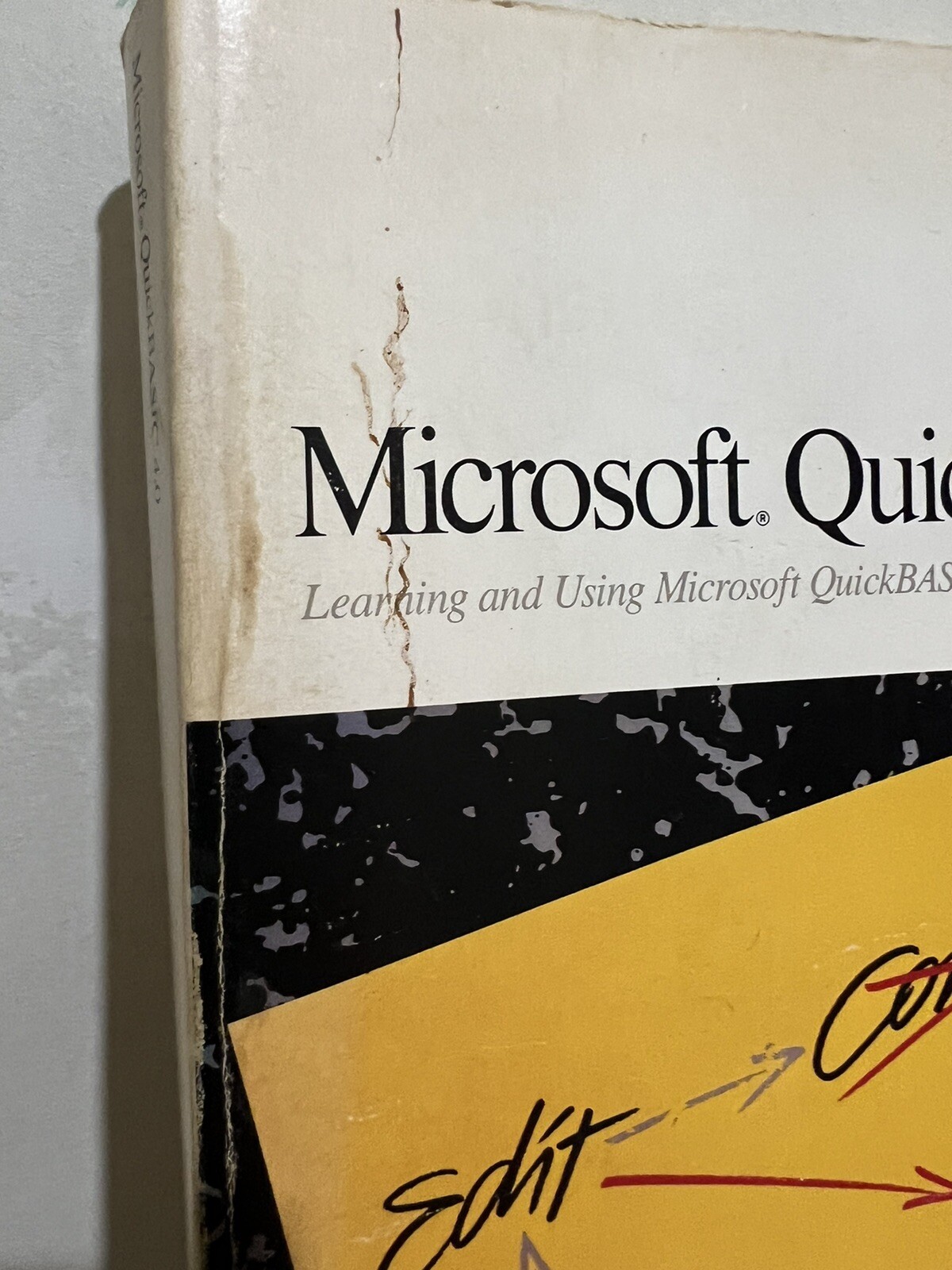 Vintage Microsoft QuickBASIC 4.0 1987 IBM PC Users Guide Book Manual