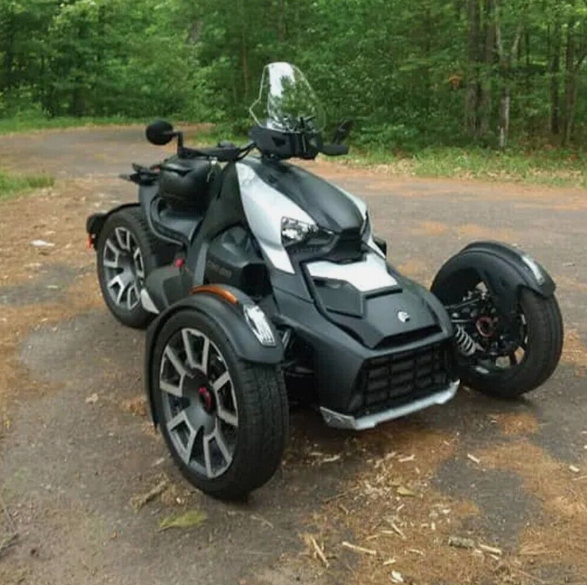 Smoke Adjustable Windshield Deflector For Can-Am Ryker Rally Edition 900 ACE