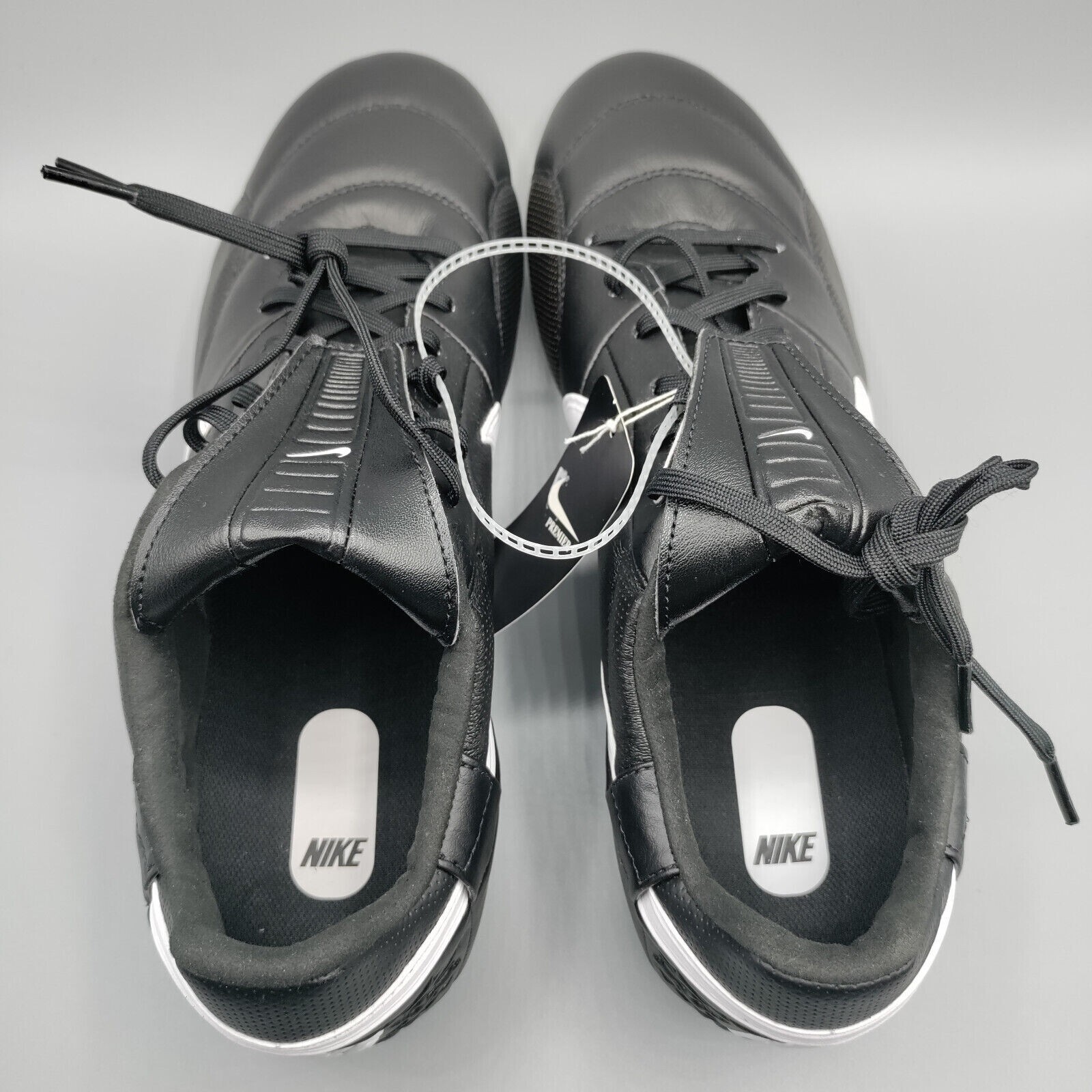 Nike Premier III FG Soccer Cleats Black/White Leather AT5889-010 Men's Size 5.5