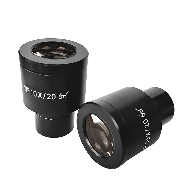 10X Plan Wide Field Eyepiece Diopter Adjustable 23.2mm for Biological Microscope