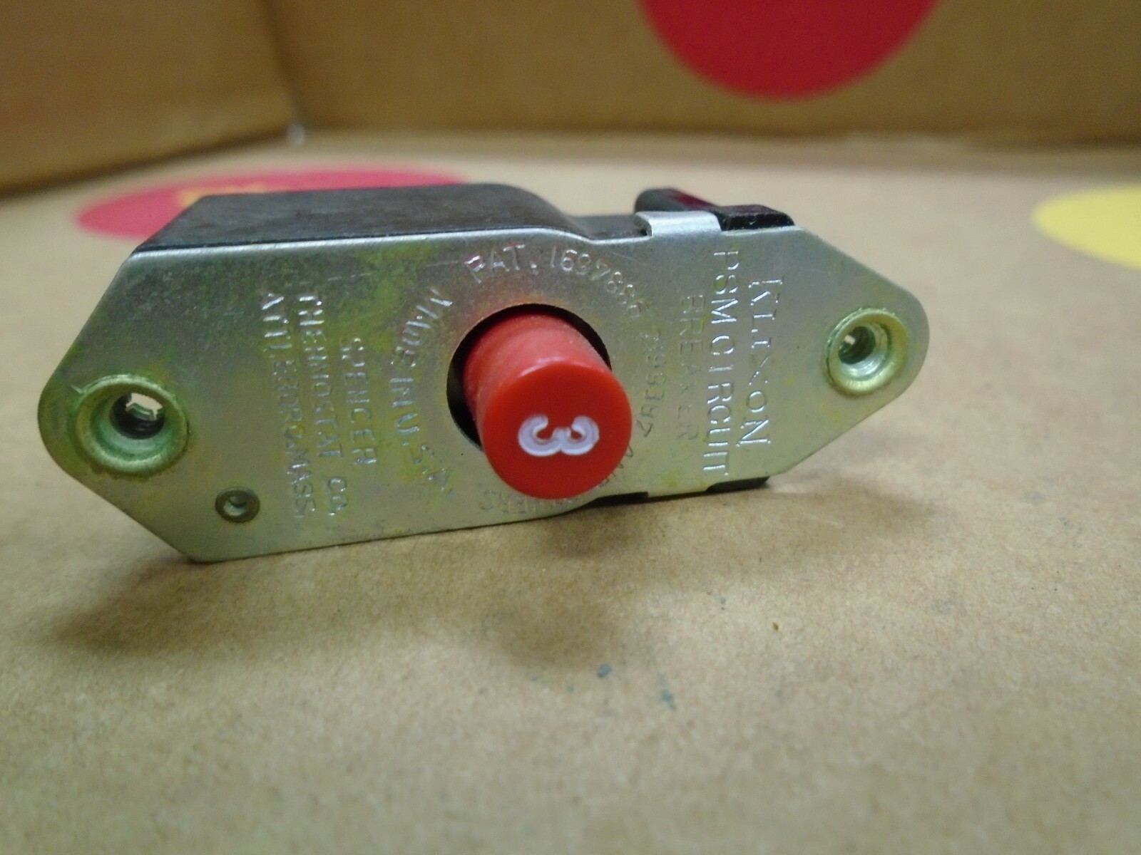 Klixon Circuit Breaker P/N PSM-3 New Surplus