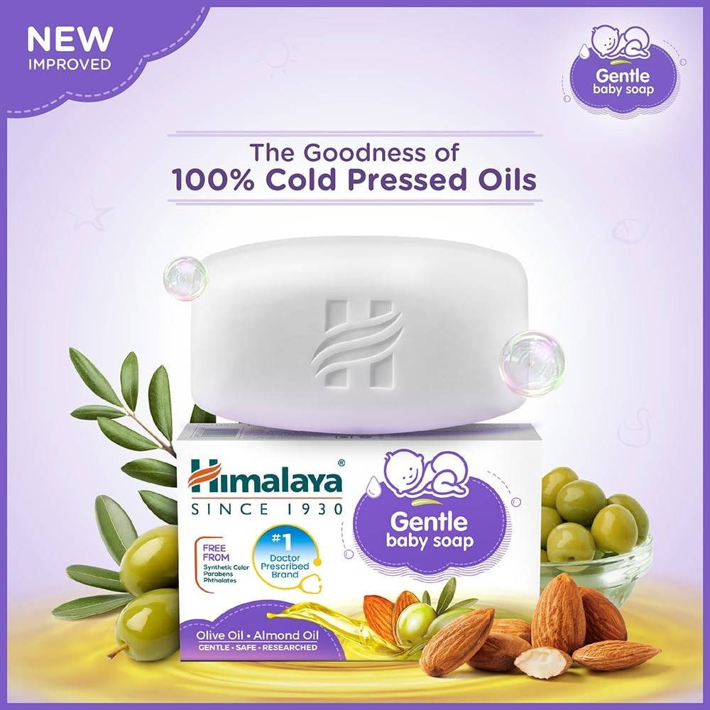 Himalaya Gentle Baby Soap, 75 g pack of 8