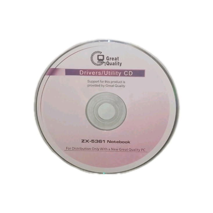 Great Quality Zx-5361 Notebook Drivers/Utility CD
