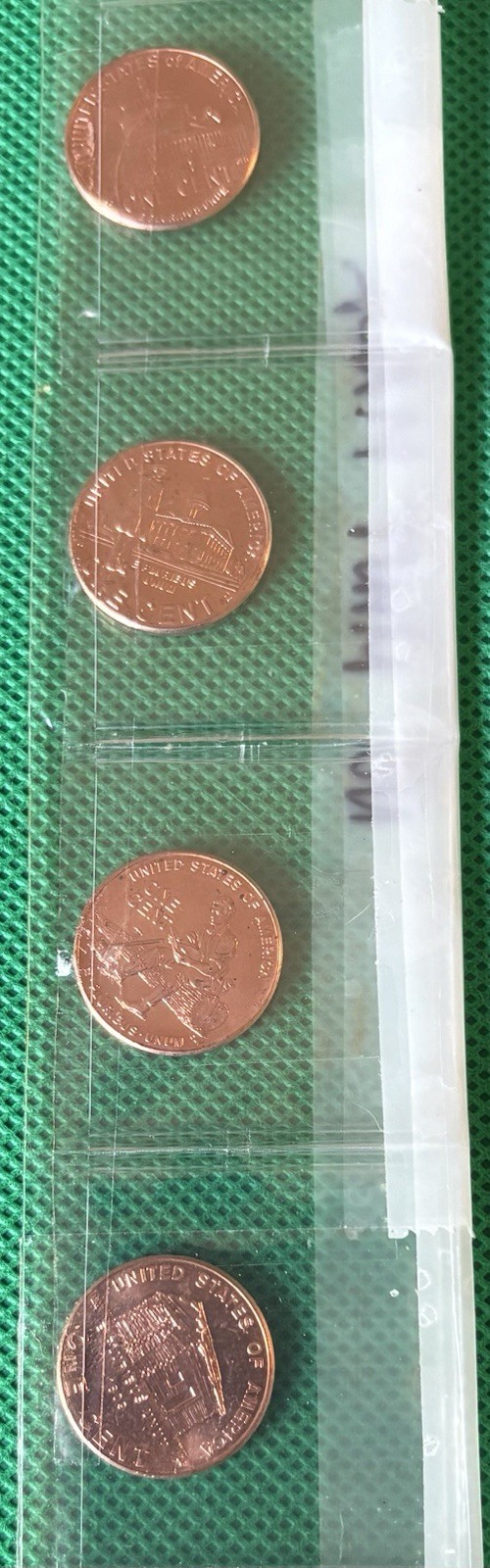 2009 Penny, 4 Piece Set, No Mint Mark,