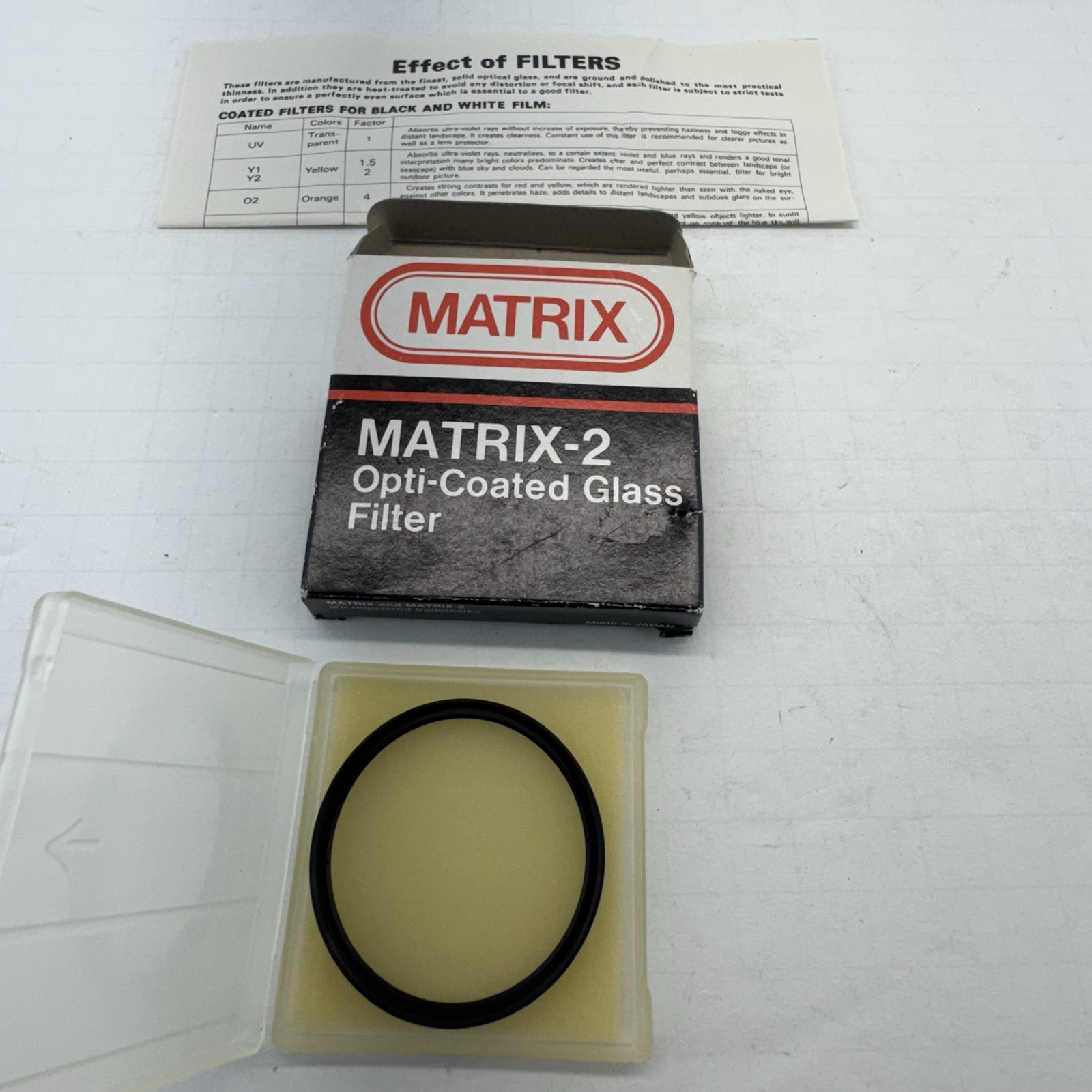 Matrix-2 52 mm UV Made in Japan with Case and Box