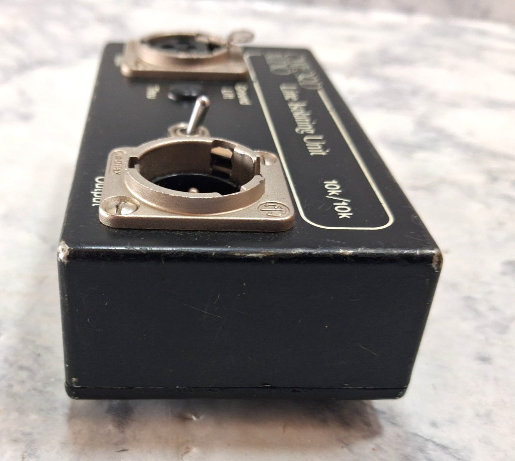 Canford Audio Line Isolating Unit 10K/10K BLACK UNIT ONLY