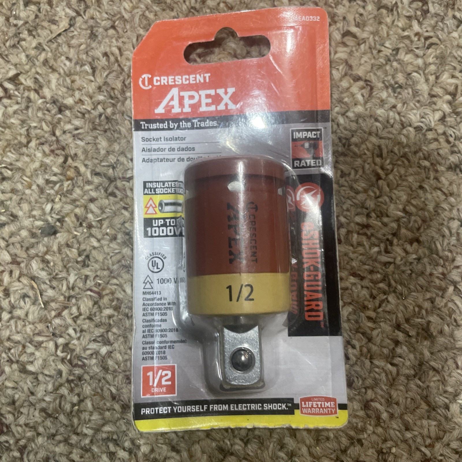 Crescent Apex eSOCK-GUARD Impact Socket Isolator Set, 1/4, 3/8, 1/2, Drives