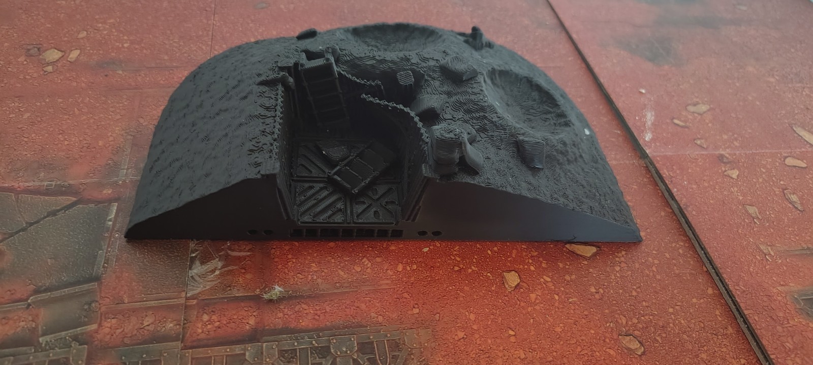 Modular Trench Terrain For Wargames, Trench Part A: End Cap 1