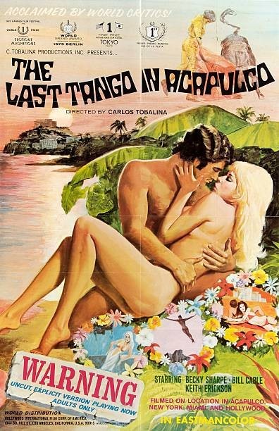 Historic The Last Tango in Acapulco 1973 Movie Advertising Postcard