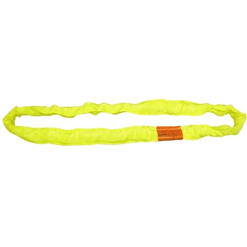 Lift All EN90X8 8-Ft Tuflex Polyester Endless Round Sling with Tuff-Tag, Yellow