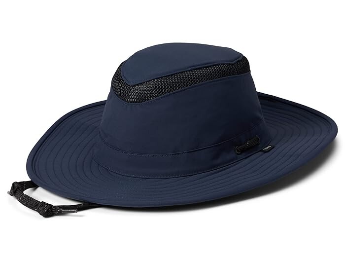 Tilley M1304 Unisex Navy Endurables Airflo Broad Brim Hat Size M/ 7 1/8