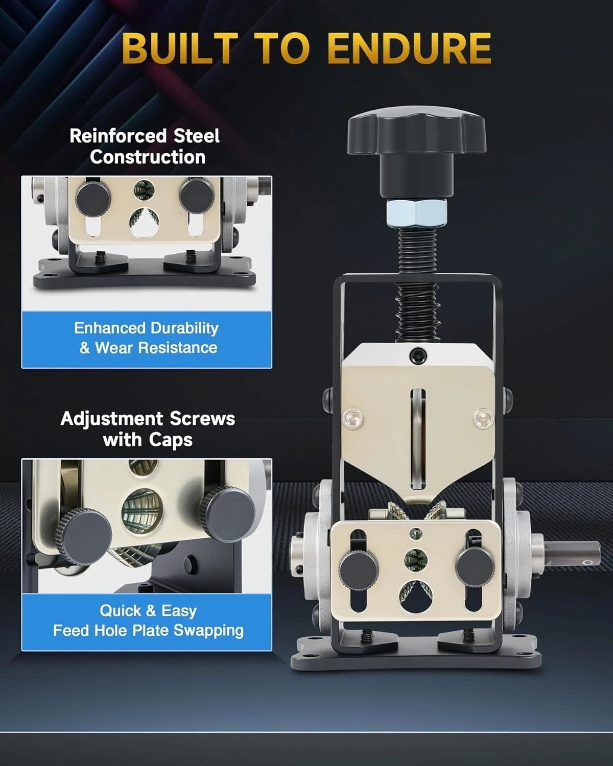 Manual Wire Stripper Machine, 0.06-1 inch Wire Stripper for Drill, Copper Wir...