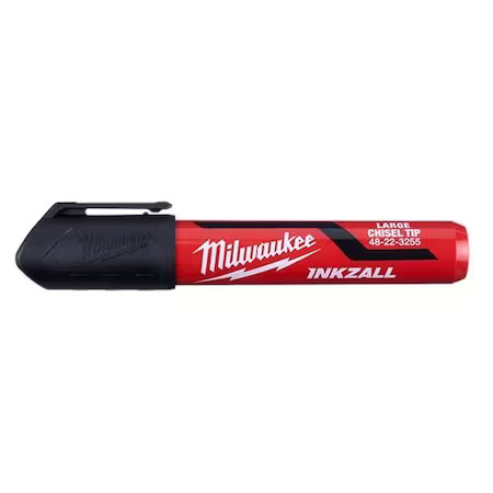 Milwaukee Tool 48-22-3255 Ink Industrial Marker, Black, Chisel