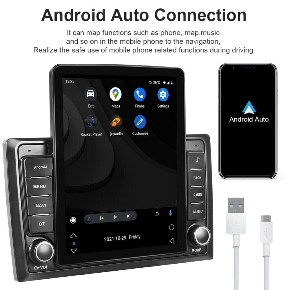 9.7" For Toyota Camry 2007-2011 Android CarPlay Car Stereo Radio GPS Navi WiFi