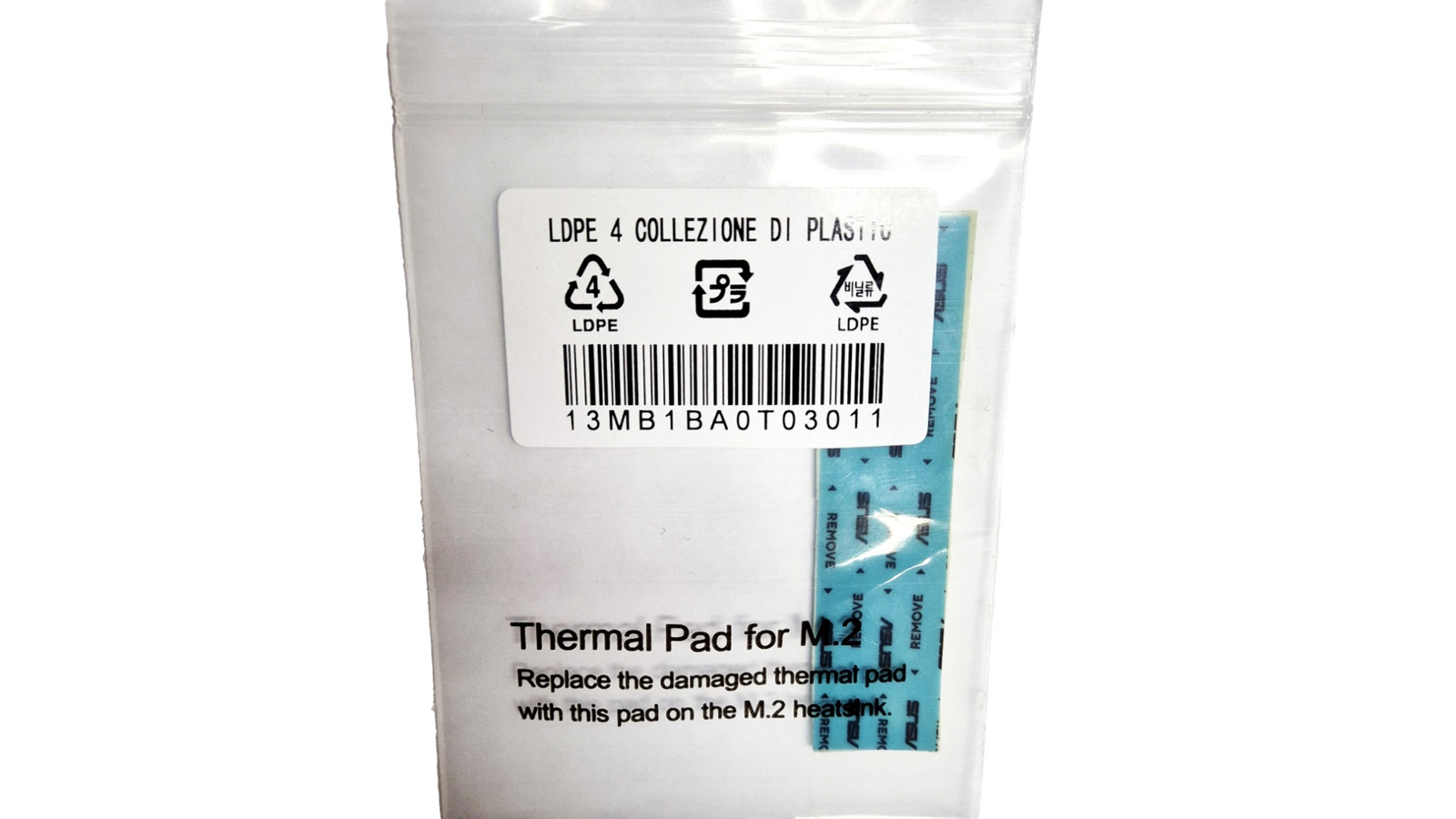 New ASUS Thermal Pad for M.2 SSD NVMe 13MB1BA0T03011