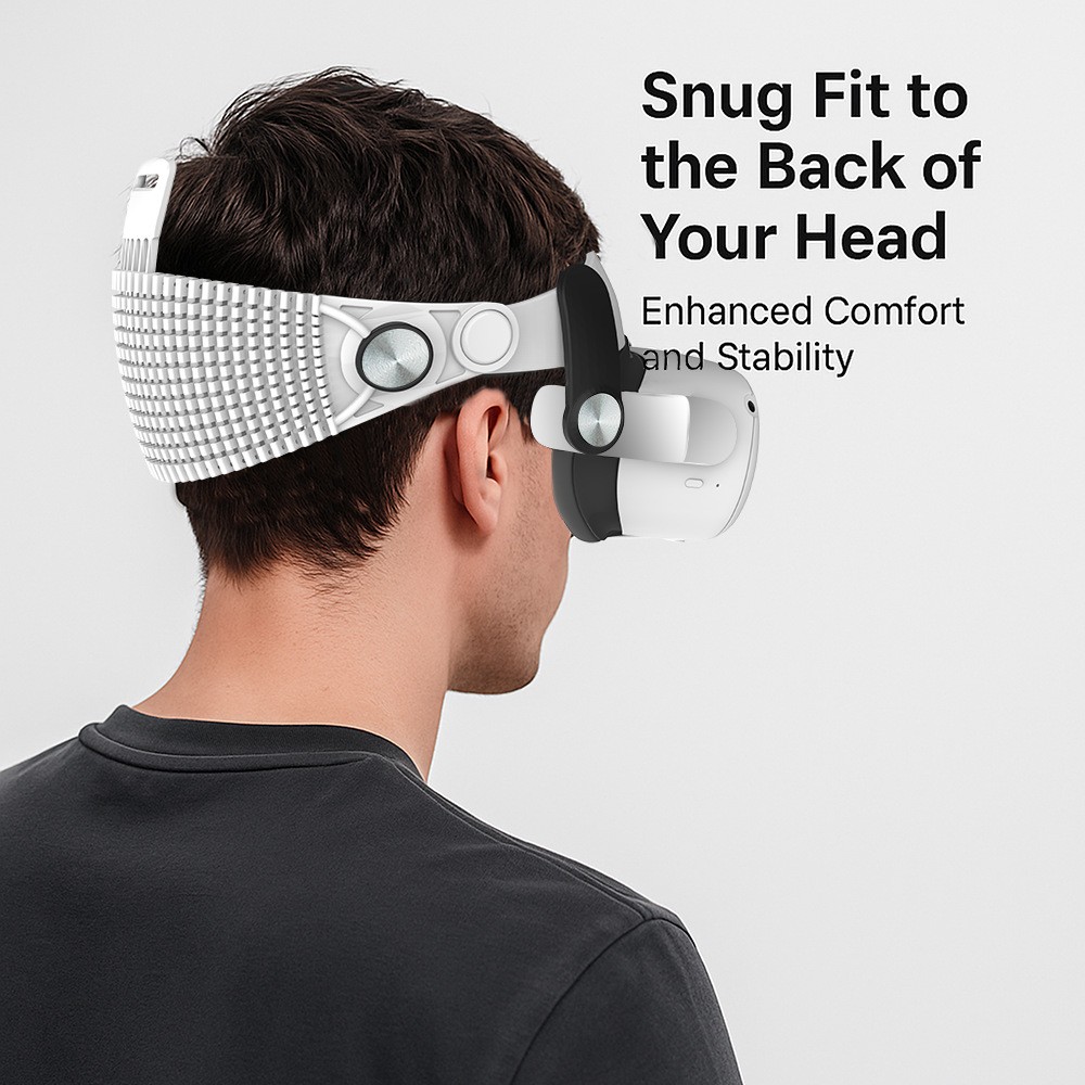 Breathable Pressure-Relieving Adjustable Headband For Meta Quest 2 VR Headset