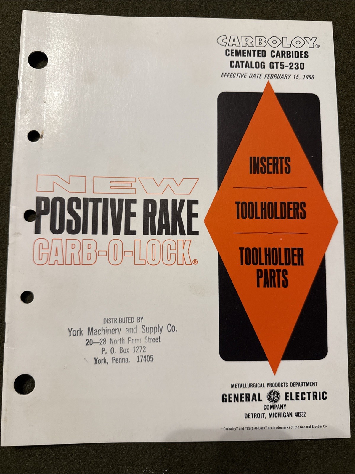 Vintage Carboloy Tool Catalog USA 🇺🇸