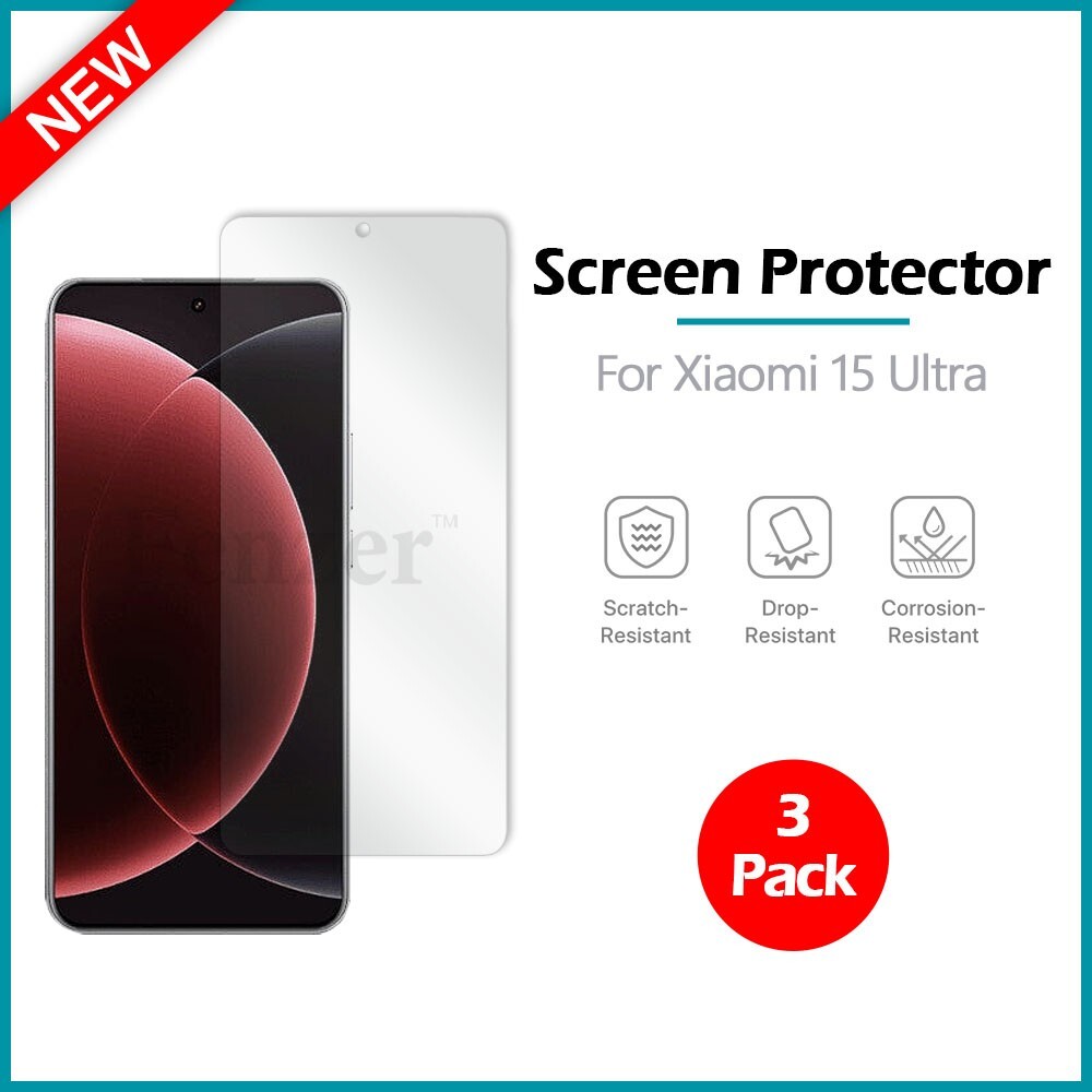 3-Pack LCD Ultra Clear HD Screen Protector for Android Phone Xiaomi 15 Ultra