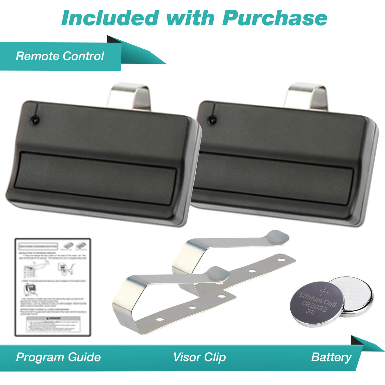 Sale 2 For Liftmaster 371AC 371LM 315MHz Garage Door Remote Opener Car Control