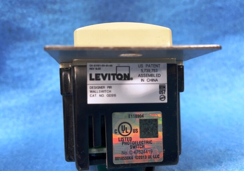 LEVITON OCCUPANCY SENSOR, ODS15, 120/277 VAC
