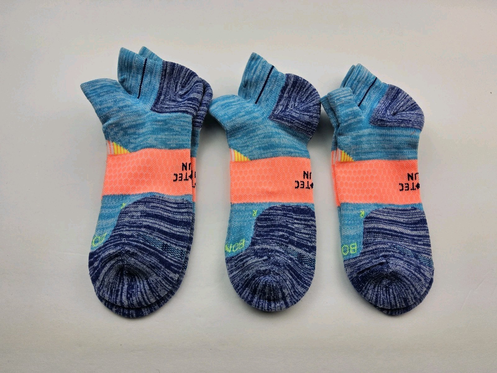 Bombas Hex-Tec Athletic Ankle Socks Lot Of 3 Pairs Size L