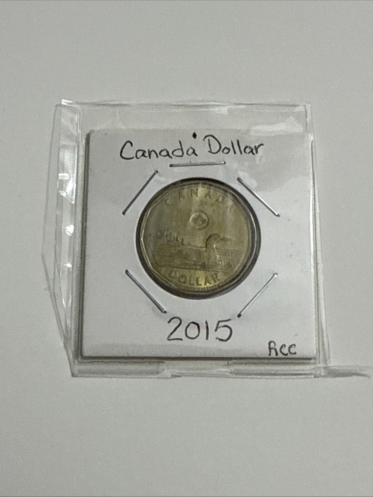2015 CANADA proof loon dollar from set Good Shape In Case