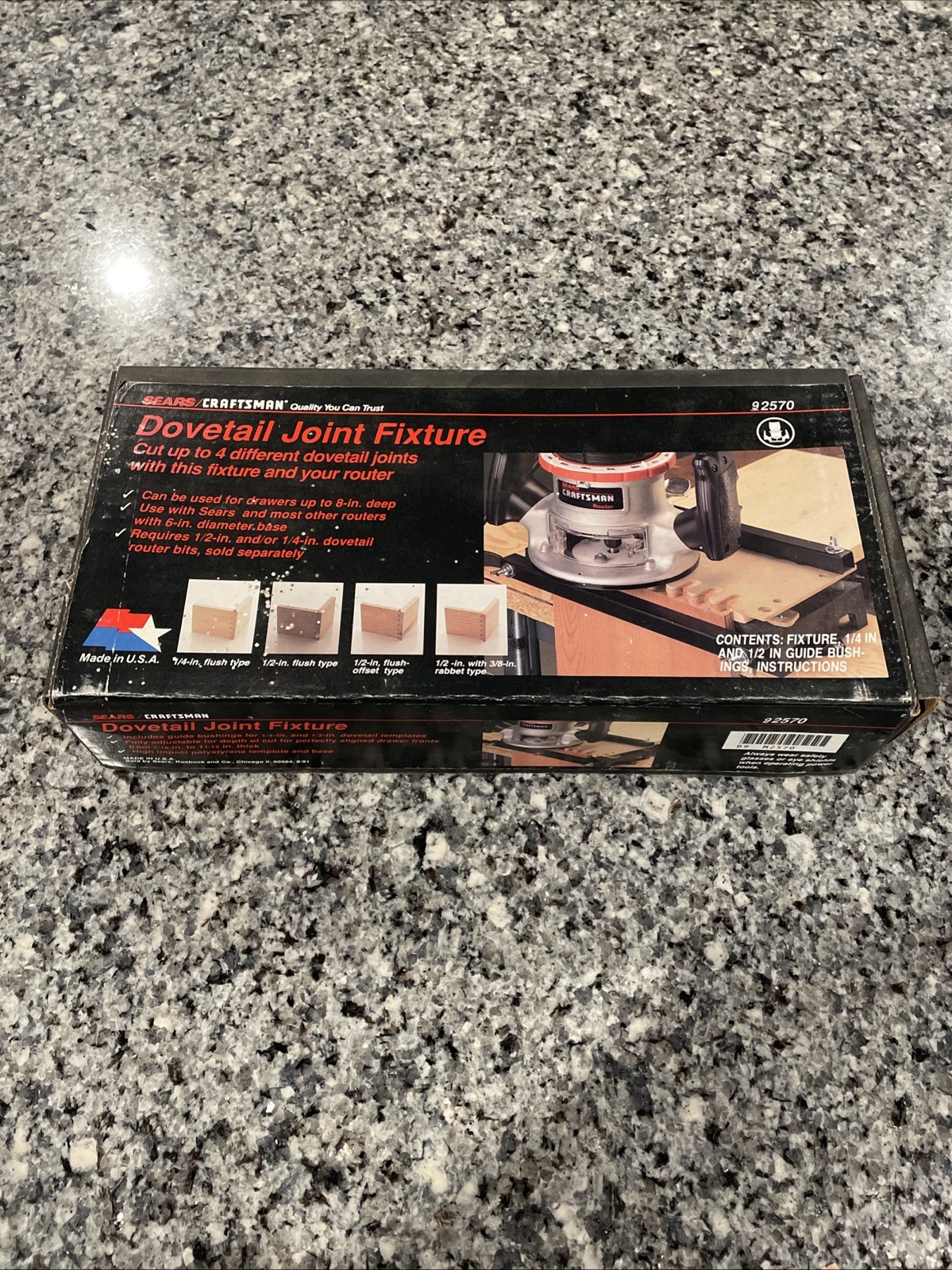 SEARS Craftsman 925770 Dovetail Joint Fixture 8”  New Old Stock USA