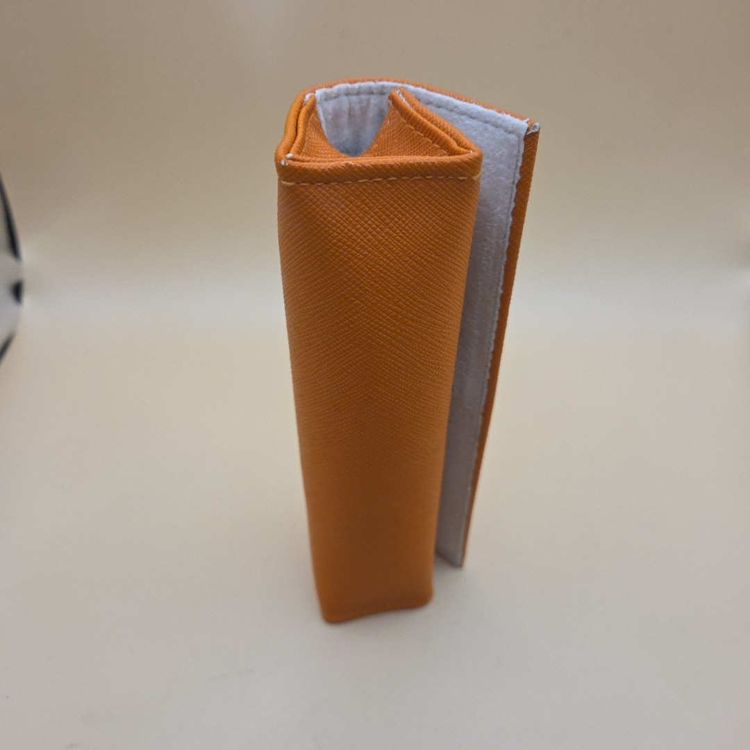 NEW TORY BURCH ORANGE SMALL AUTHENTIC EYEGLASSES CASE Weekender Travel