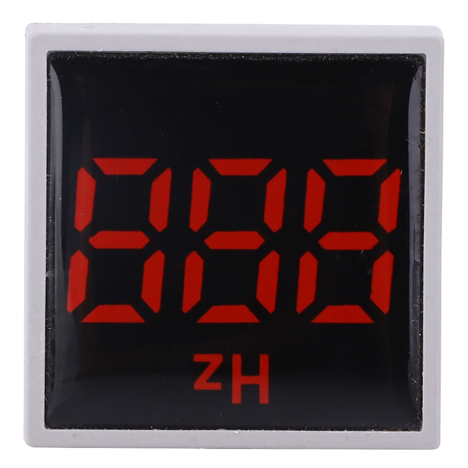 (Red)Square Digital Display LED Indication Light AC100~380V 20~75Hz