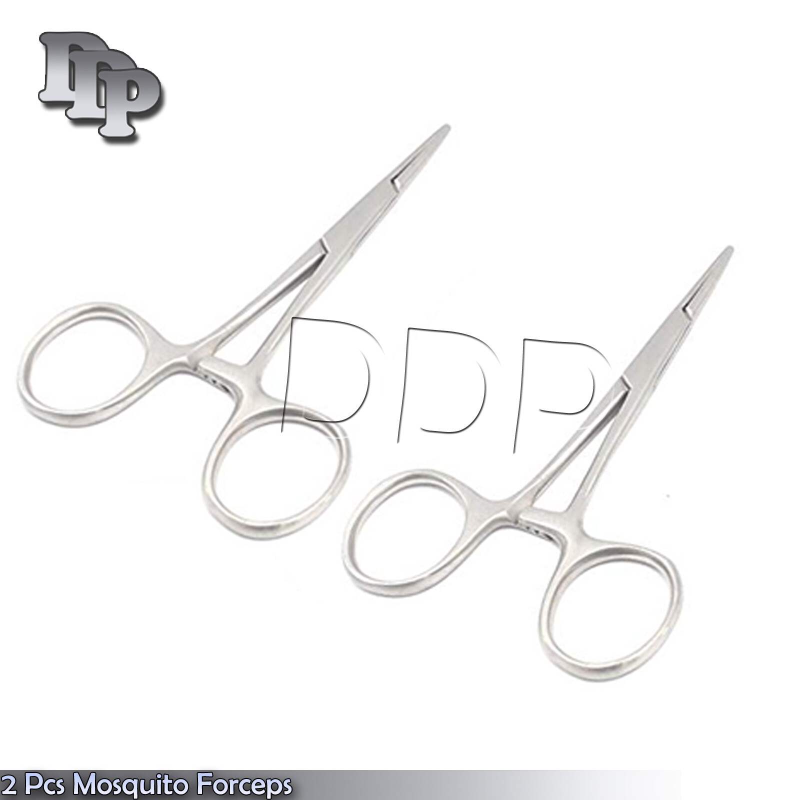 2 Pieces Of MOSQUITO LOCKING HEMOSTAT FORCEPS 3.5" + 5" STRAIGHT Surgical Instru