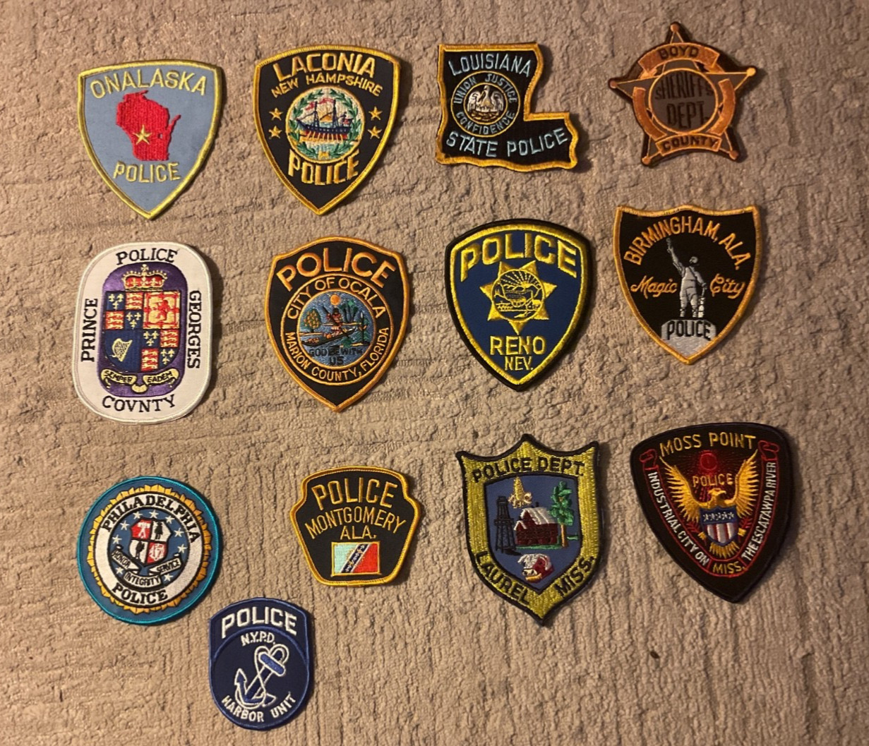 VARIOUS CITY PATCHES-YOU CHOOSE— WILL COMBINE SHIPPING WHEN POSSIBLE
