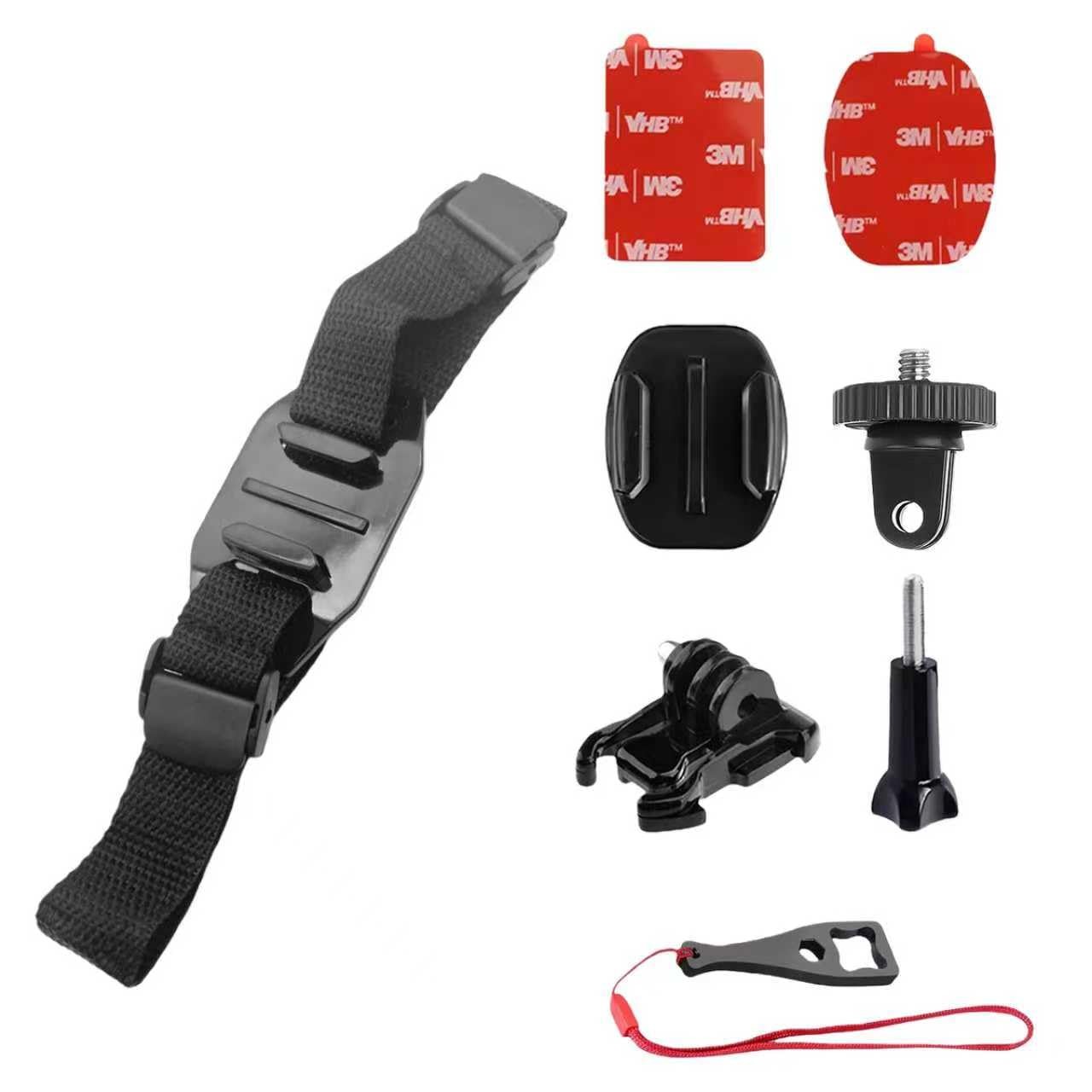 Vented Helmet Strap Mount for Insta360 ACE Pro One X5 X4 X3 X2 X R RS GO 2, G...