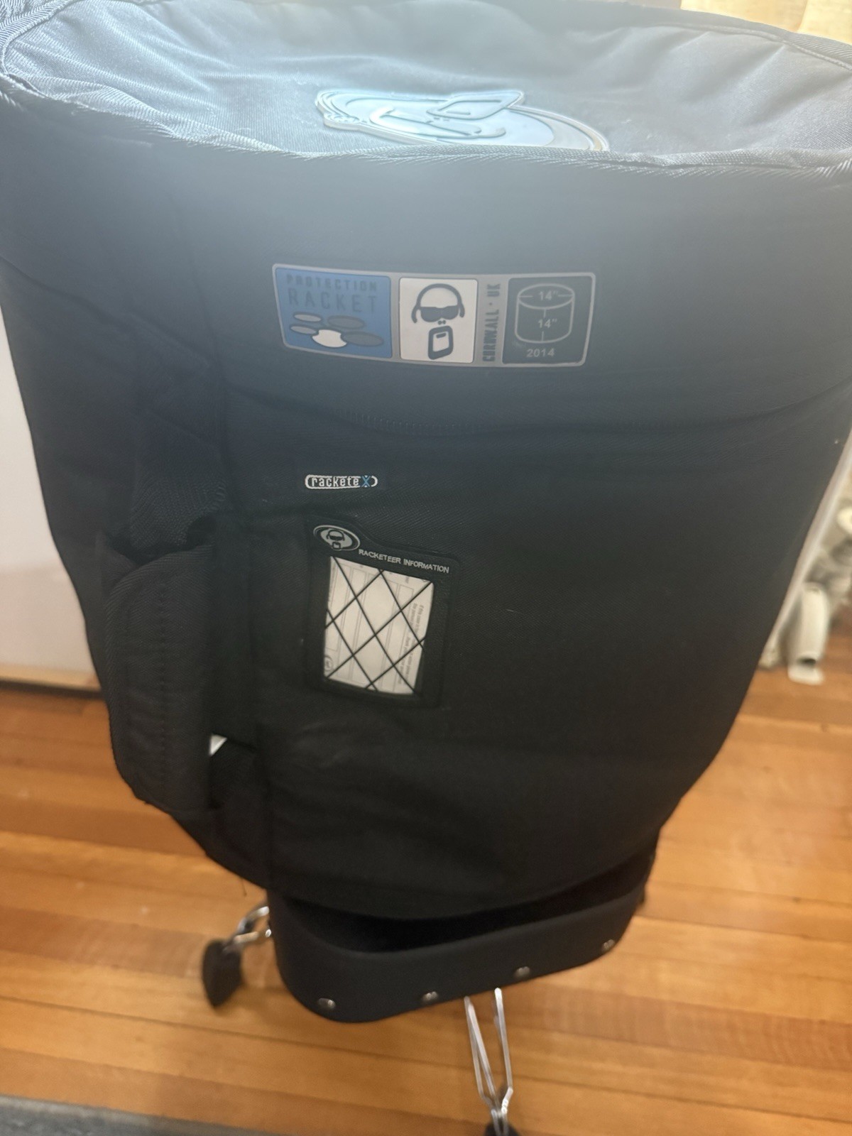Protection Racket 2014 14" x 14" Tom Drum Bag Case Black Fully Lined Handle
