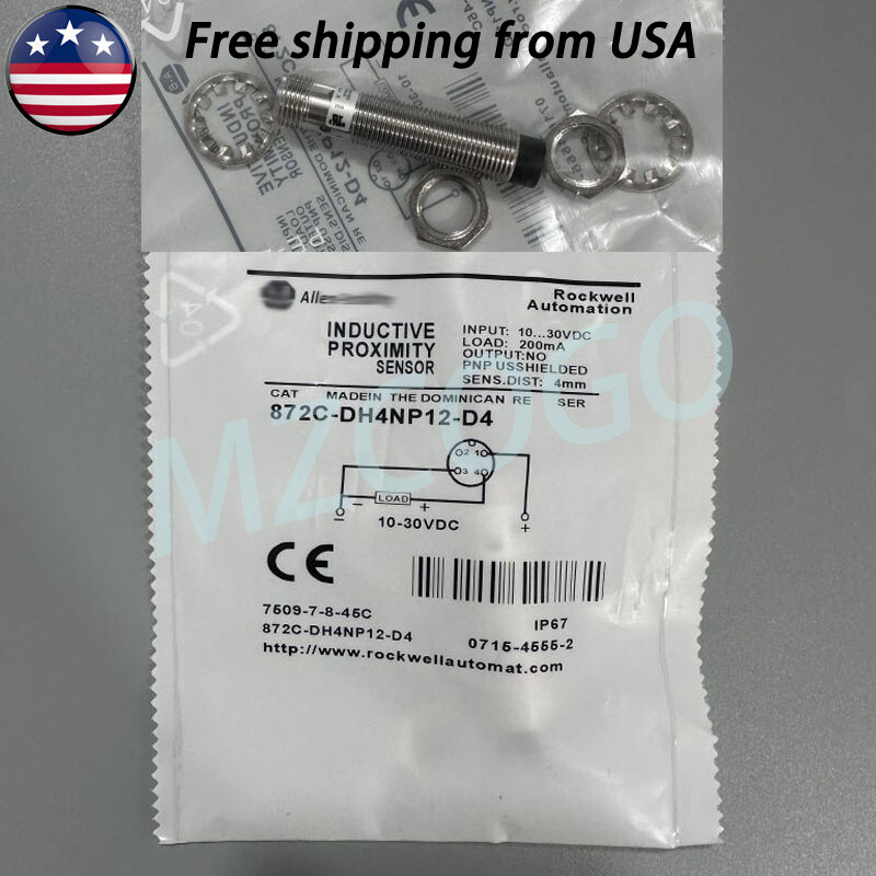 Proximity Switch For Allen-Bradley 872C-DH4NP12-D4 10-30VDC 200mA PNP SN: 4mm