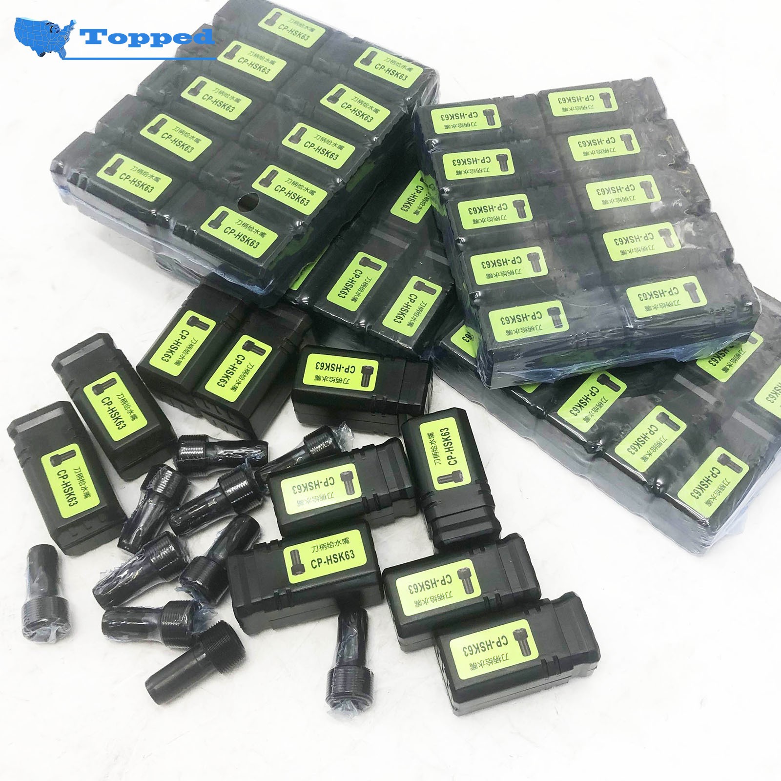 New 50Pcs HSK63 Coolant Tube Pipe with O-ring Nut Tube for HSK63 Tool Holder