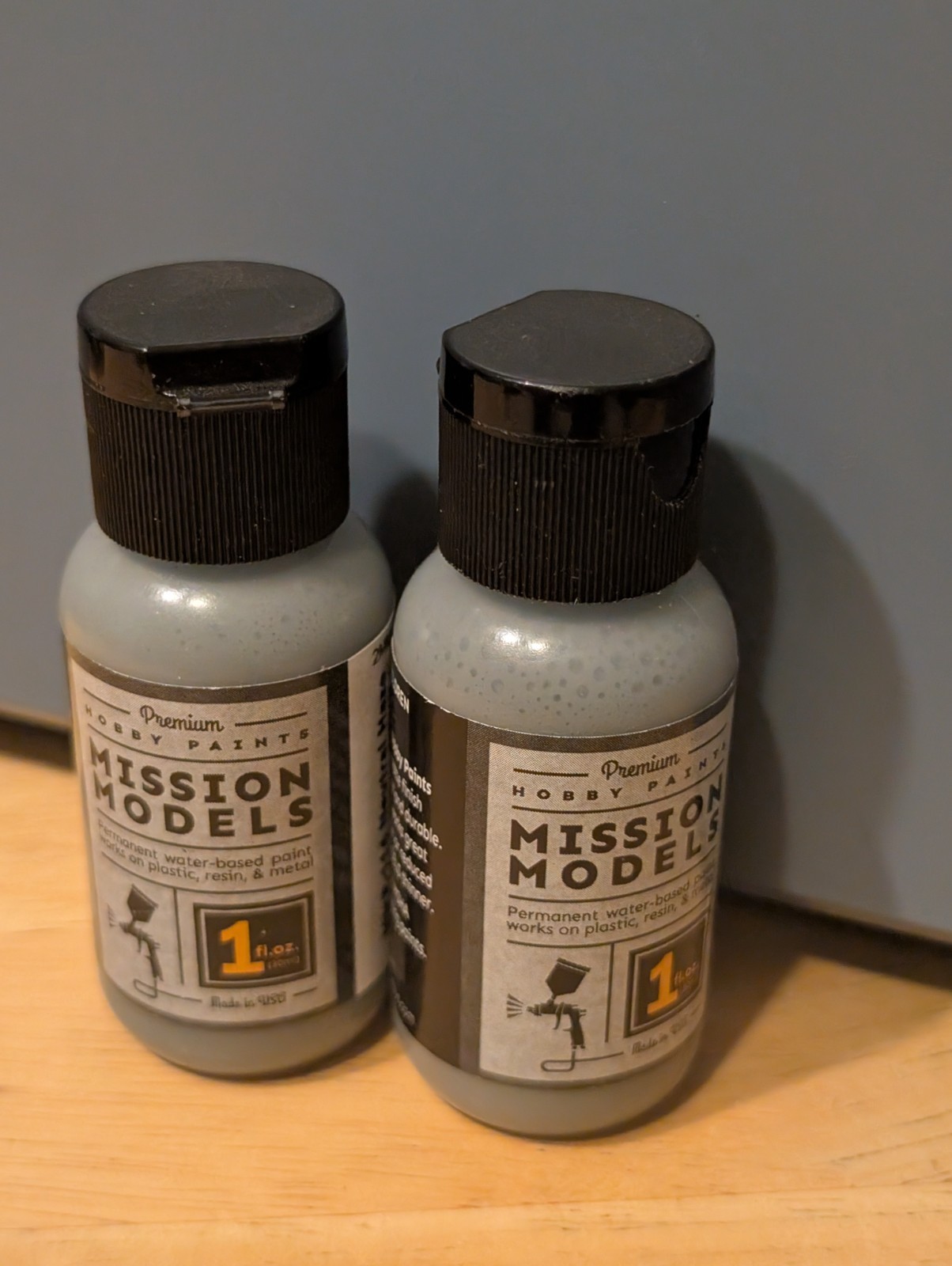 Mission Models (2) Acrylic Hobby Paints - Neutral Haze Grey US Navy - MMP 114