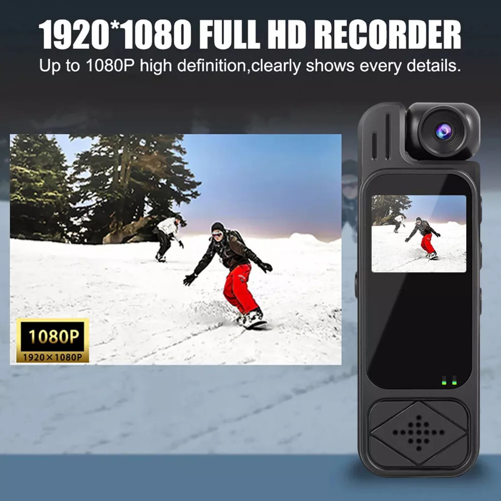 1080P DVR IR Night Audio Video Recorder 180° Rotation Mini Body Sport Camera