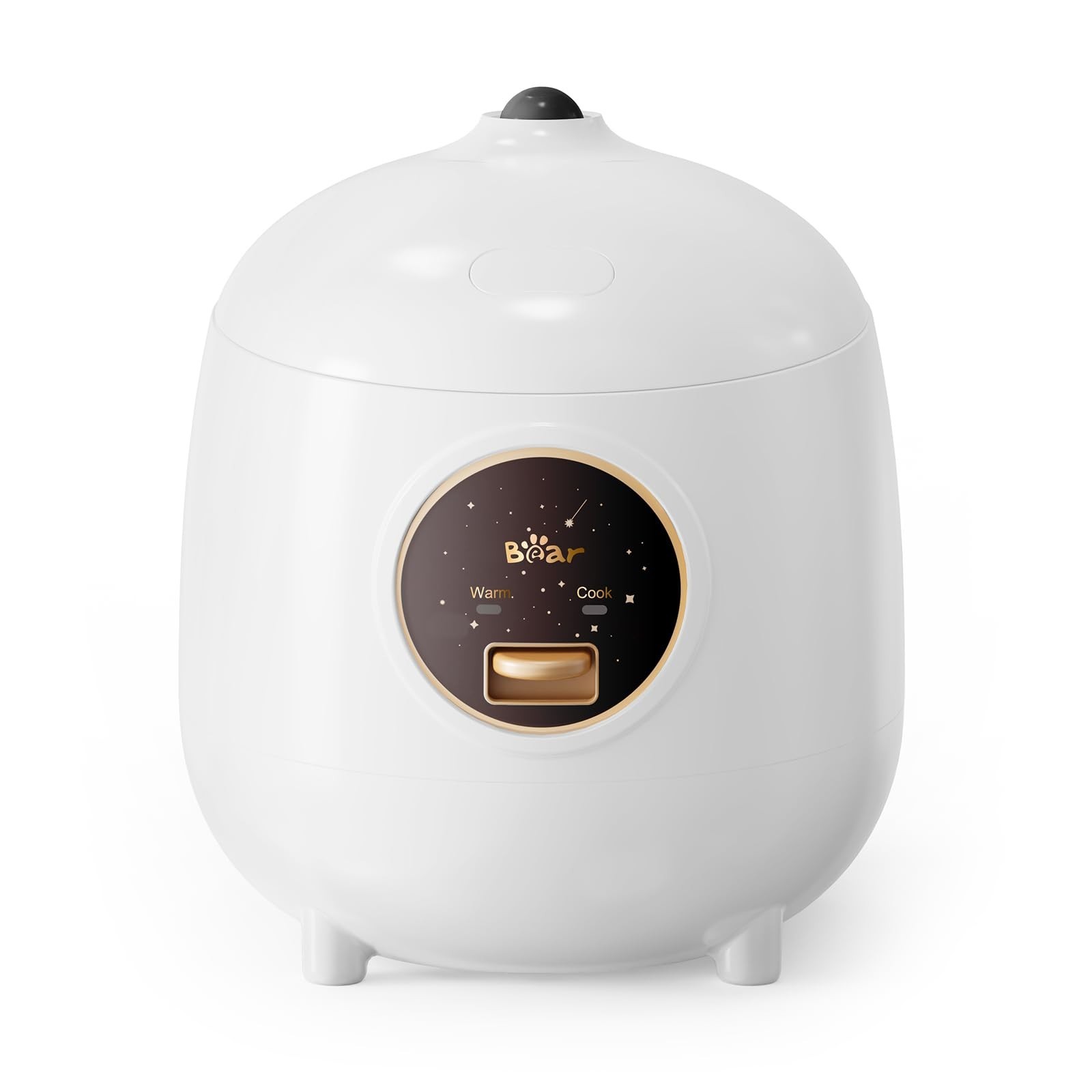 Bear Mini Rice Cooker 2 Cups Uncooked, 1.2L Portable Non-Stick Small Travel R...