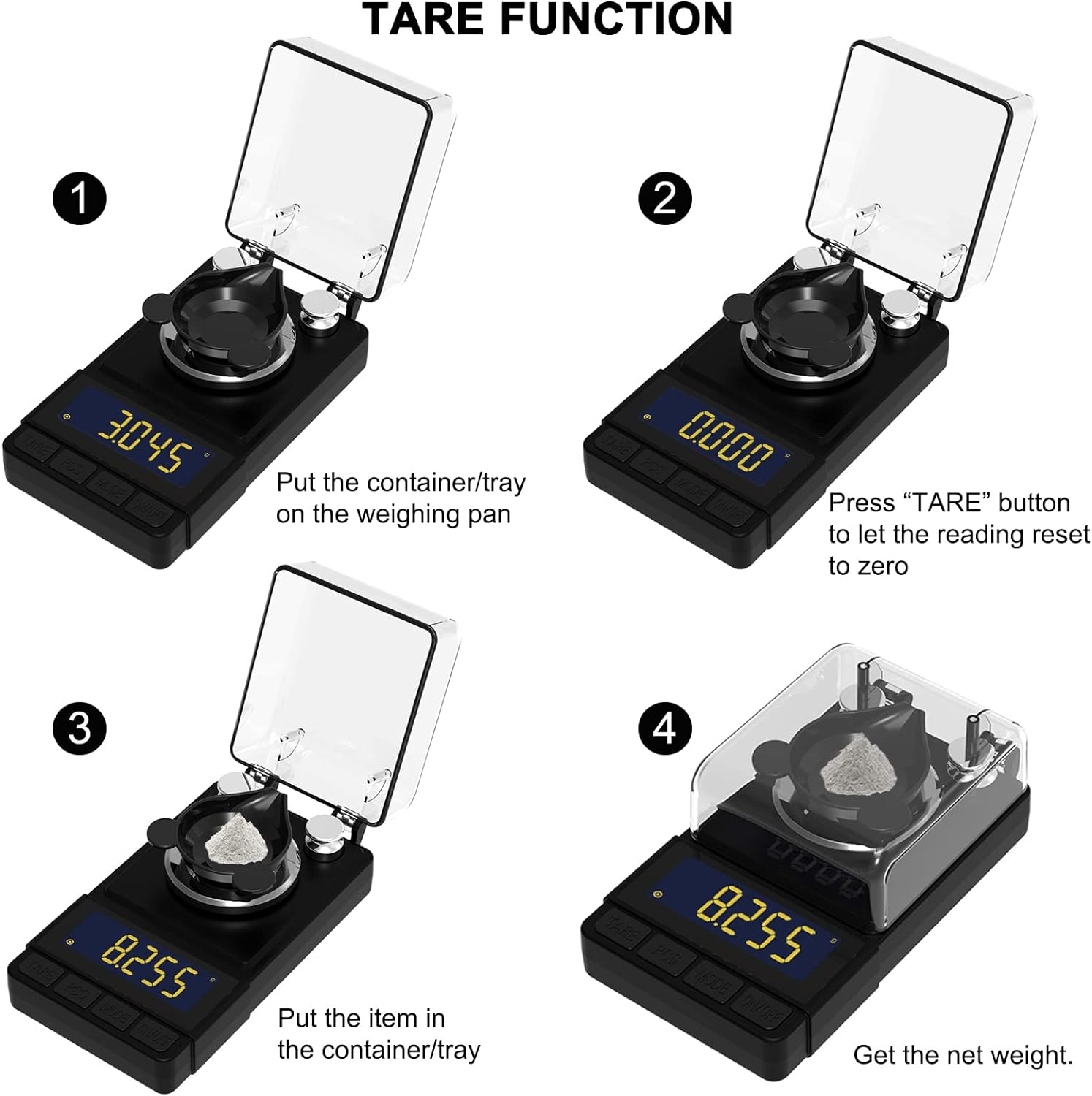 Reloading Scale 50 X 0.001G High Precision Gem Scale Supplement Powder Scale