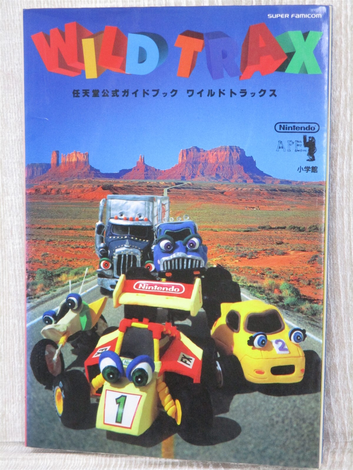 WILD TRAX Nintendo Official Guide Super Famicom Book 1994 Japan SG23