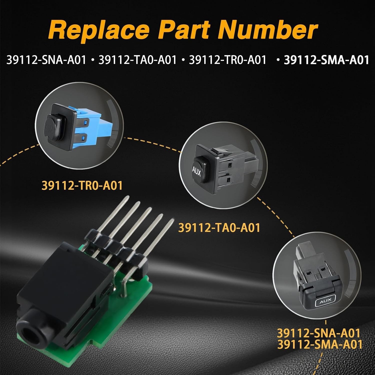 AUX Aux Port Auxiliary Input Adapter Audio Input Jack Replacement Repair Kit ...