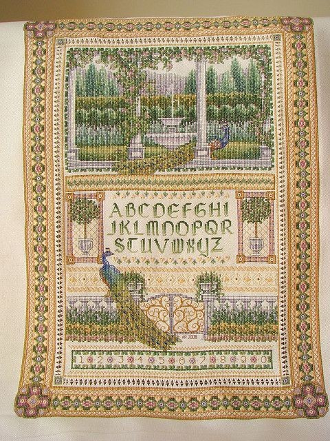 English Garden Sampler Cross Stitch Pattern Teresa Wentzler
