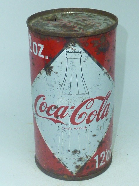 Empty Top Opened 12oz Coca Cola Flat Top