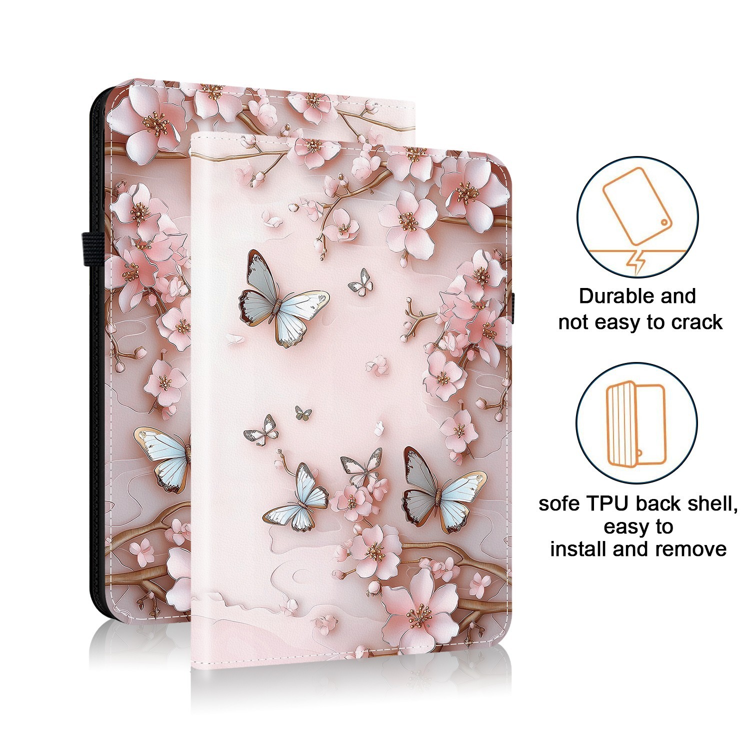 Case For Samsung Galaxy Tablet Painted Leather Shockproof TPU Shell Back Covers