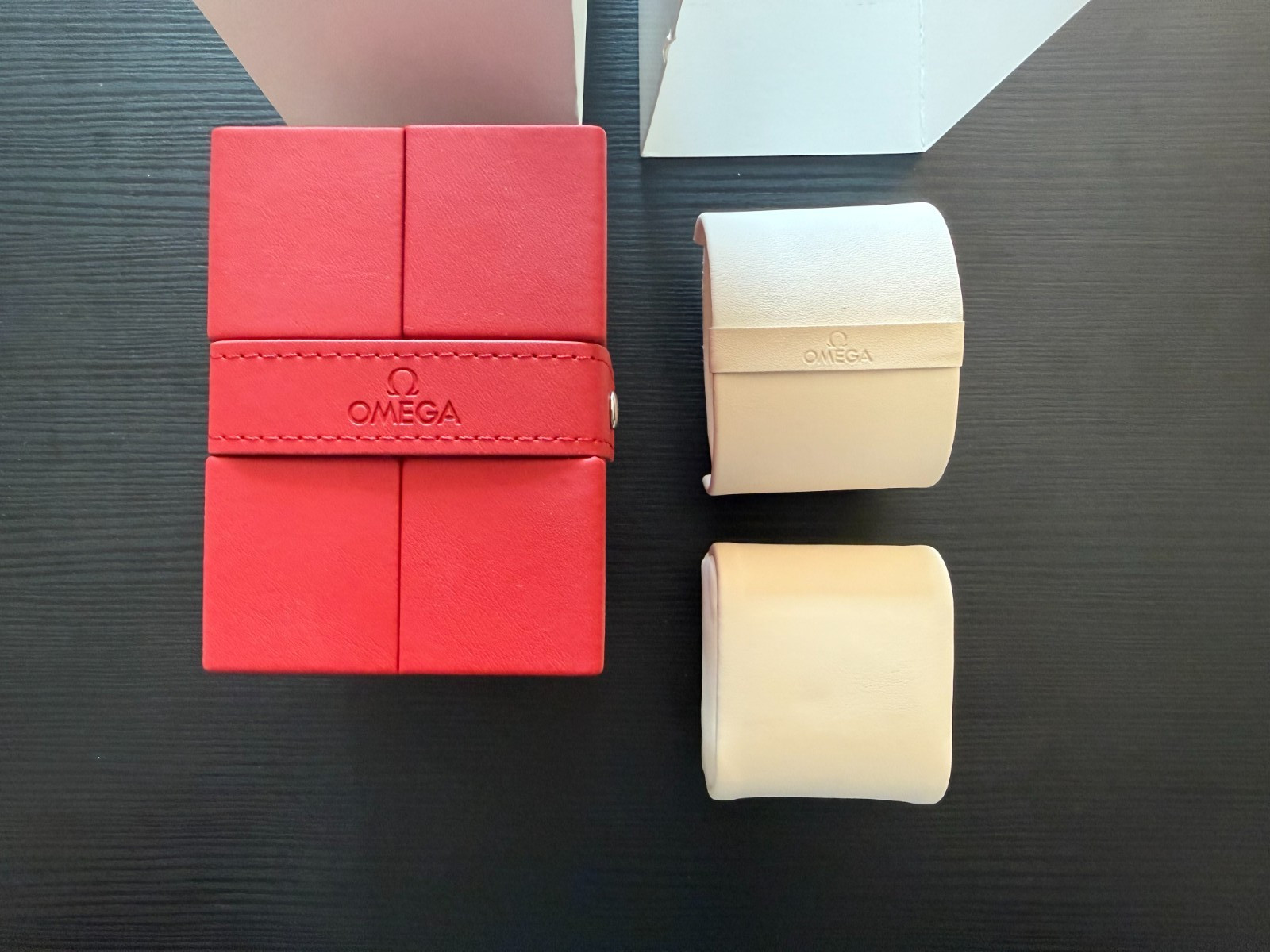 Brand New - Genuine Omega Red Watch Box Service Travel Case